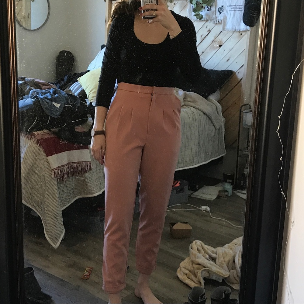 Heidi Merrick Pink Straight Pant - Size 0